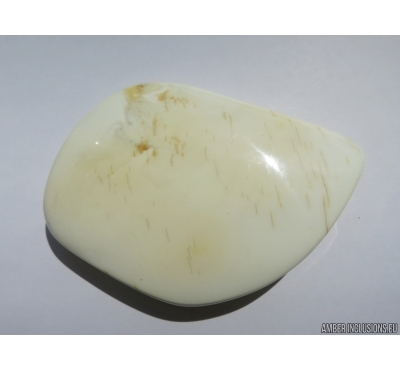 Genuine WHITE COLOR BALTIC AMBER Stone. 28 grams #st-037