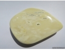 Genuine WHITE COLOR BALTIC AMBER Stone. 28 grams #st-037