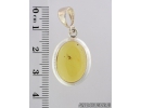 Genuine Baltic amber Silver pendant with fossil insect- Ant Hymenoptera #s050-020