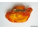 Genuine Unique Color Antique Broshe Baltic amber stone 16.8 g #st-048
