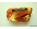 Genuine Unique Color Antique Broshe Baltic amber stone 10g #st-051