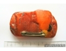 Genuine Unique Color Antique Broshe Baltic amber stone 20 g #st-071