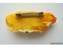 Genuine Unique Color Antique Broshe Baltic amber stone 7.6 g #st-081